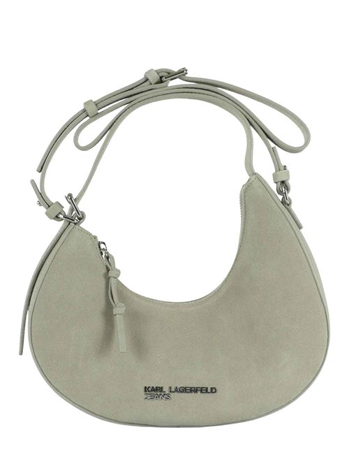 Borsa hobo in pelle scamosciata Karl Lagerfeld jeans | B3W301552ON